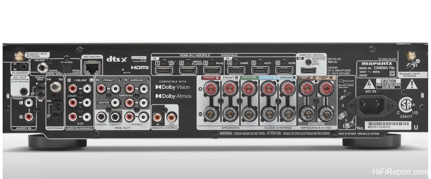 【取説・リモコン付・2023年】MARANTZ　CINEMA 70S AVアンプ 取説・リモコン付・2023年】MARANTZ CINEMA 70S AVアンプ marantz